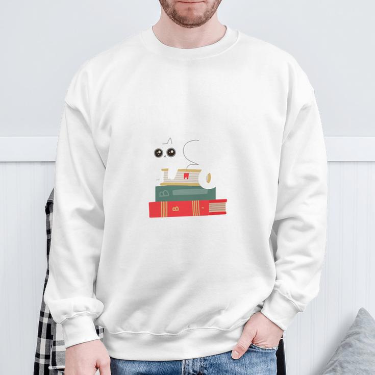 I Like Books Cats And Maybe 3 People Books & Cats Performance Sweatshirt Gifts for Old Men I Like Books Cats And Maybe 3 People Books & Cats Performance Sweatshirt Gifts for Old Men