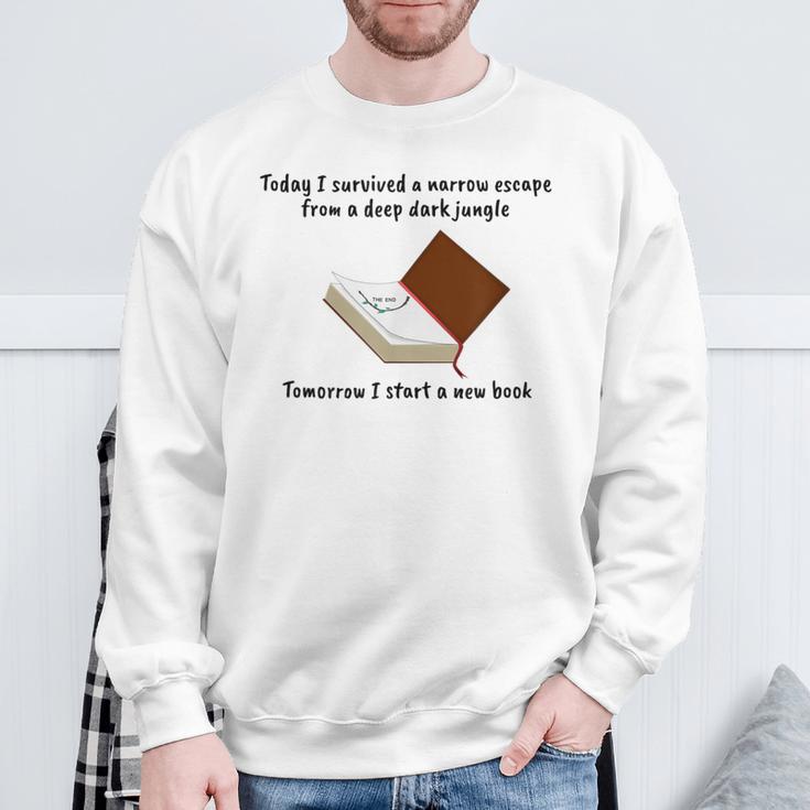 Books And Reading Exciting Jungle Escape Sweatshirt Gifts for Old Men