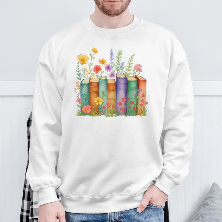 Booktrovert Book Reader Book Nerd Book Reading Lover Premium Tri-Blend Sweatshirt Gifts for Old Men