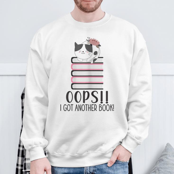 Bookworm Quote Oops I Got Another Book Sweatshirt Gifts for Old Men