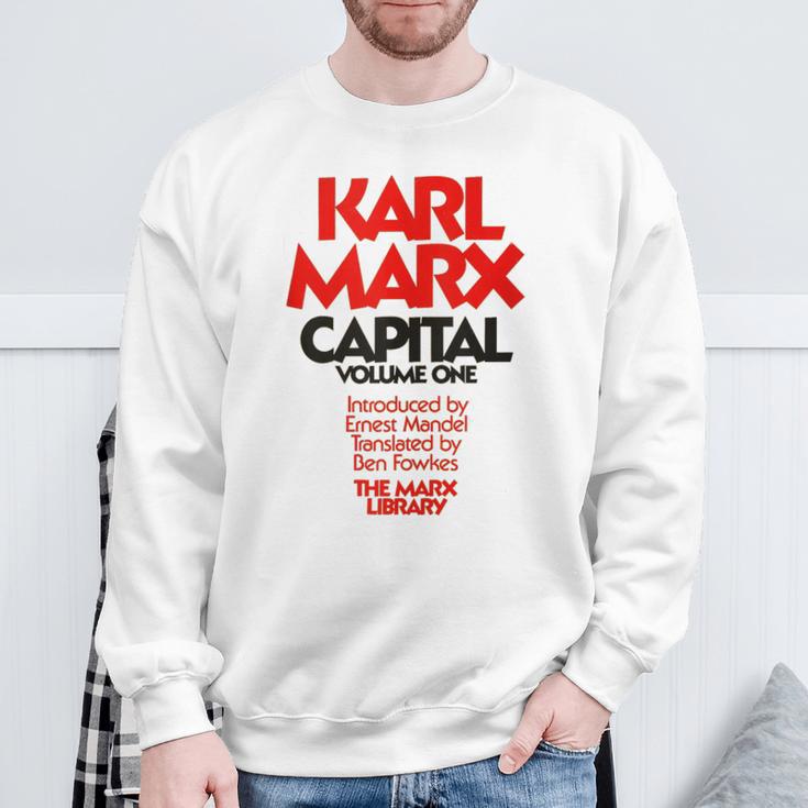 Capital Karl Marx Vintage Book Cover Sweatshirt Gifts for Old Men