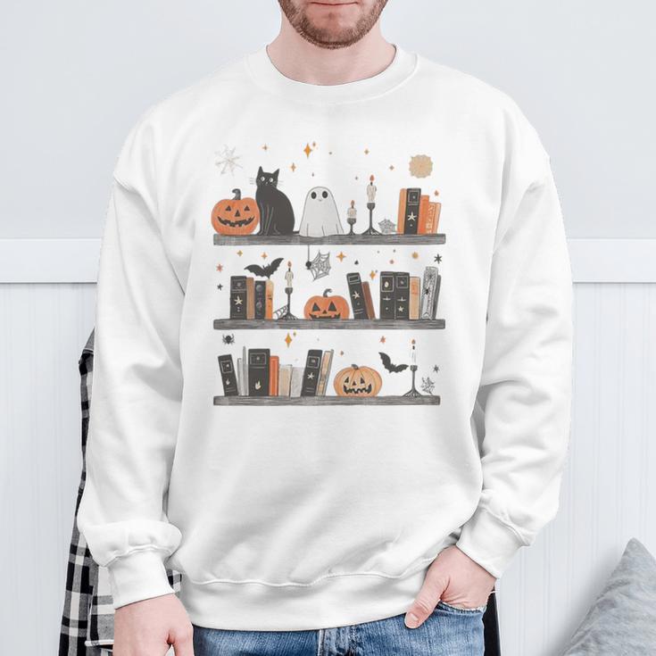Cat Book Lover Halloween Cute Spooky Reading Premium Tri-Blend Sweatshirt Gifts for Old Men Cat Book Lover Halloween Cute Spooky Reading Premium Tri-Blend Sweatshirt Gifts for Old Men