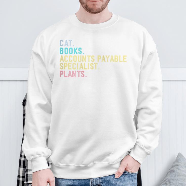 Cats Books Plants Accounts Payable Specialist Sweatshirt Gifts for Old Men Cats Books Plants Accounts Payable Specialist Sweatshirt Gifts for Old Men
