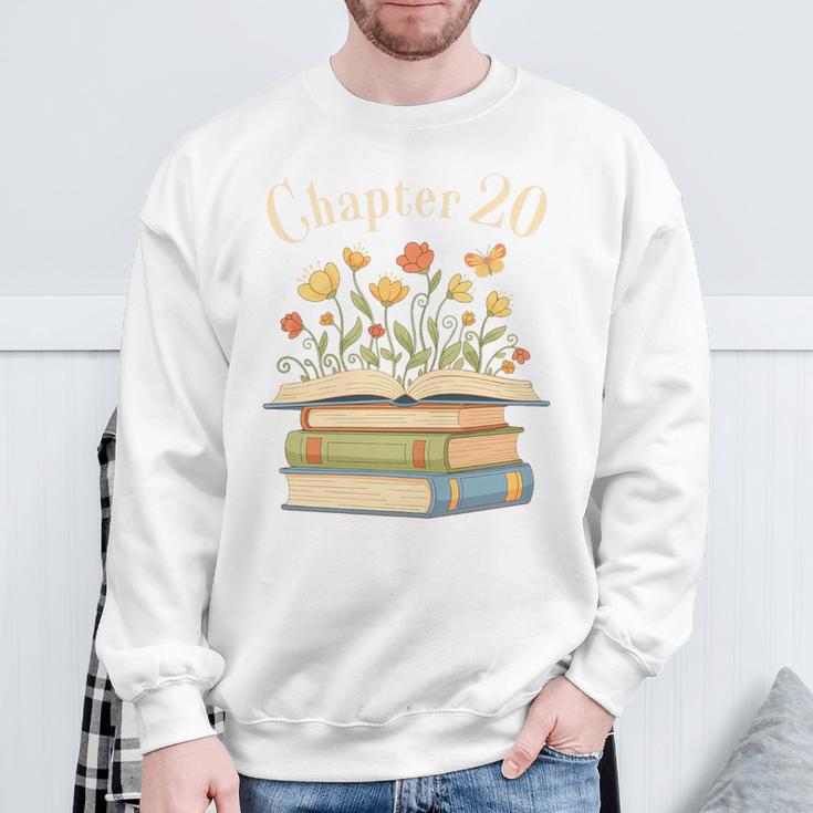 Chapter 20 Turning 20 Years Old Floral Book Premium Tri-Blend Sweatshirt Gifts for Old Men Chapter 20 Turning 20 Years Old Floral Book Premium Tri-Blend Sweatshirt Gifts for Old Men