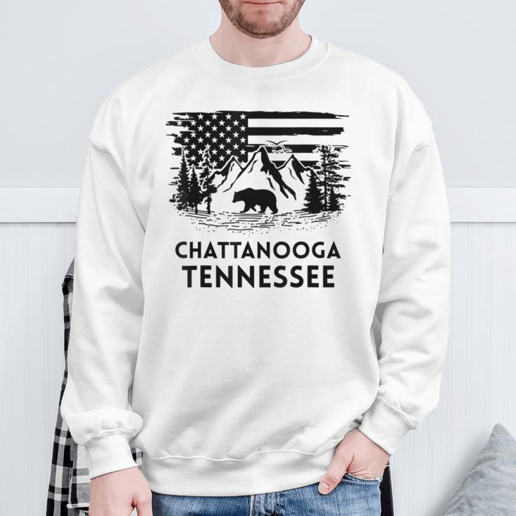 Chattanooga テネシーベア アメリカ国旗 南部 スウェットシャツ 高齢者への贈り物