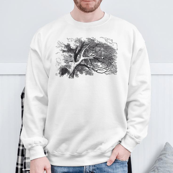 Cheshire Cat Alice In Wonderland Classic Book Premium Tri-Blend Sweatshirt Gifts for Old Men Cheshire Cat Alice In Wonderland Classic Book Premium Tri-Blend Sweatshirt Gifts for Old Men