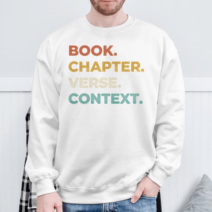 Christian Bible Study Book Chapter Verse Context Scripture Premium Tri-Blend Sweatshirt Gifts for Old Men