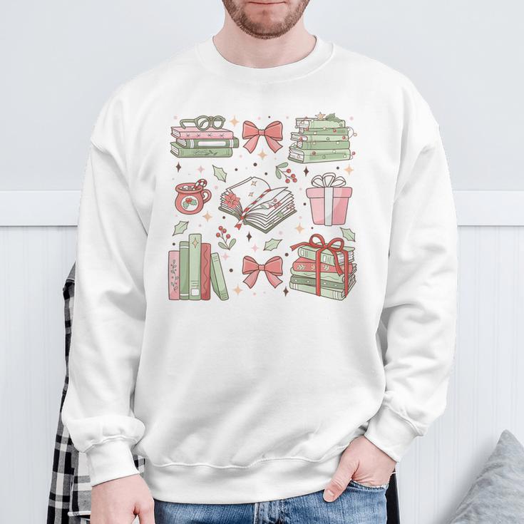 Christmas Book Lover Reading Reader Men Women Kids Xmas Sweatshirt Gifts for Old Men