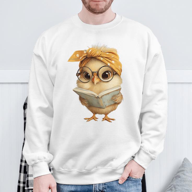 Cute Chick Reading Book Bandana Premium Tri-Blend Sweatshirt Gifts for Old Men Cute Chick Reading Book Bandana Premium Tri-Blend Sweatshirt Gifts for Old Men