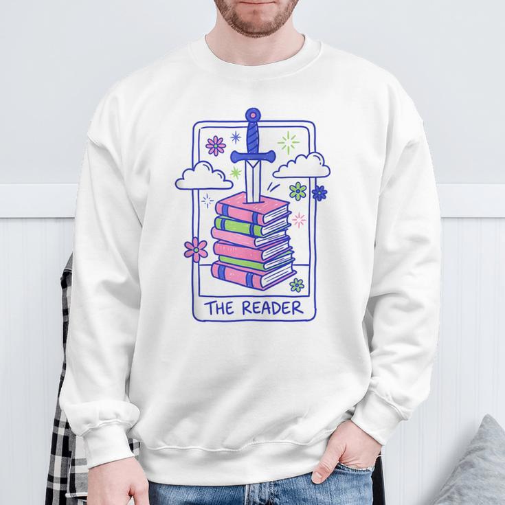 Dark Romance Reader Retro 90s Style Bookish Spicy Book Lover Sweatshirt Gifts for Old Men