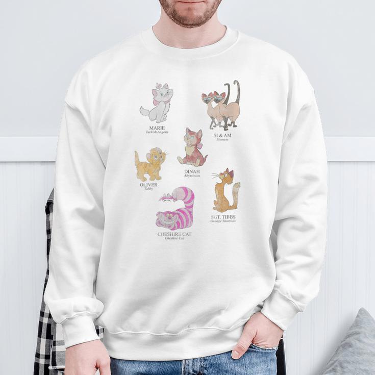Disney Mickey And Friends Cat Names And Breeds Textbook Sweatshirt Gifts for Old Men