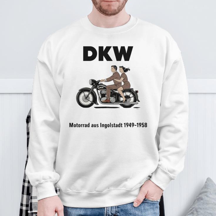 Dkw バイク 1930年代デザイン ビンテージバイク 長袖tシャツ スウェットシャツ 高齢者への贈り物