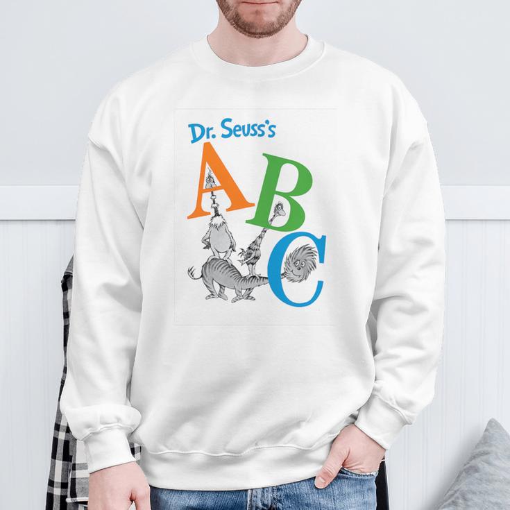 Dr Seuss ABC Book Cover Premium Tri-Blend Sweatshirt Gifts for Old Men