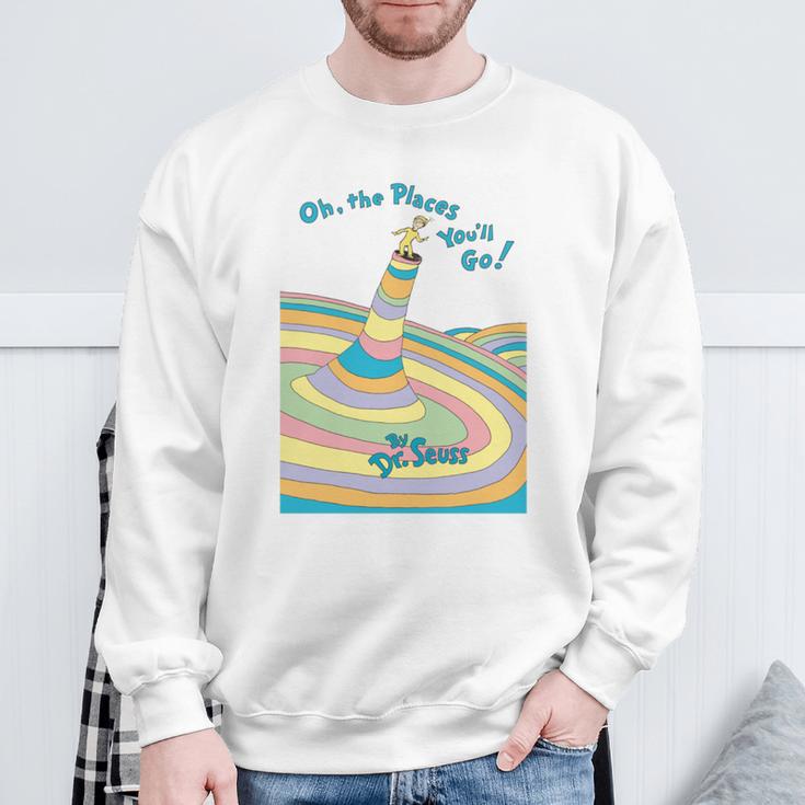 Dr Seuss Oh The Places You'Ll Go Book Cover Sweatshirt Gifts for Old Men Dr Seuss Oh The Places You'Ll Go Book Cover Sweatshirt Gifts for Old Men