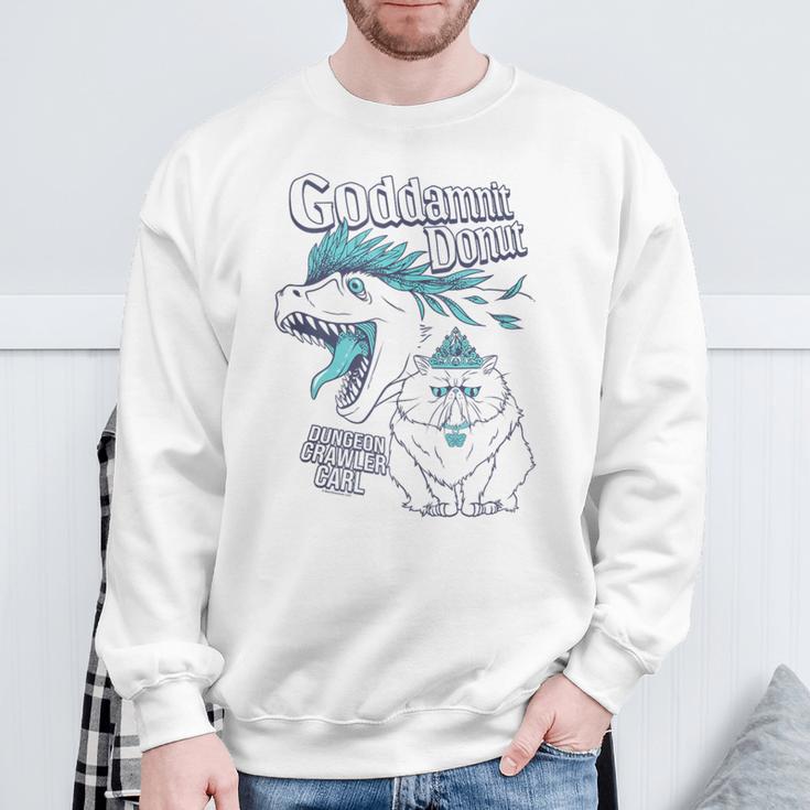 Dungeon Crawler Carl Princess Donut And Mongo Drawing Book Sweatshirt Gifts for Old Men