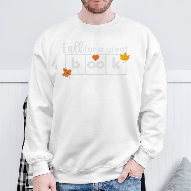 Fall For a Great Book Science Of Reading Premium Tri-Blend Sweatshirt Gifts for Old Men