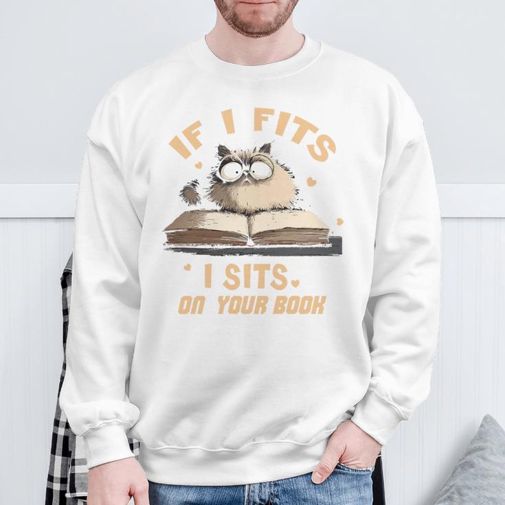 If i Fits I Sits On Your Book Premium Tri-Blend Sweatshirt Gifts for Old Men If i Fits I Sits On Your Book Premium Tri-Blend Sweatshirt Gifts for Old Men