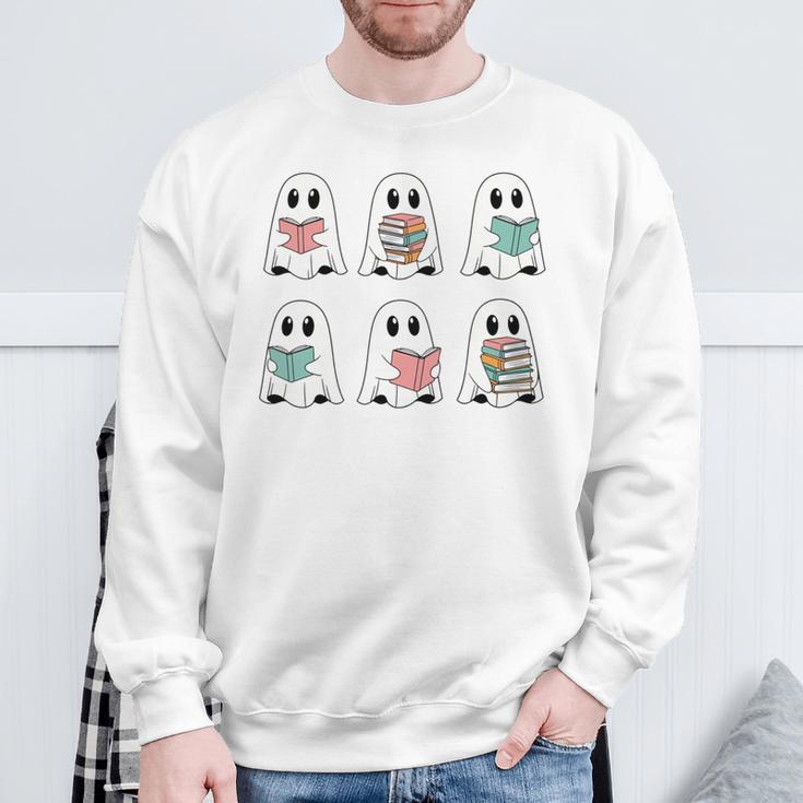 Ghost Books Sweatshirt Gifts for Old Men