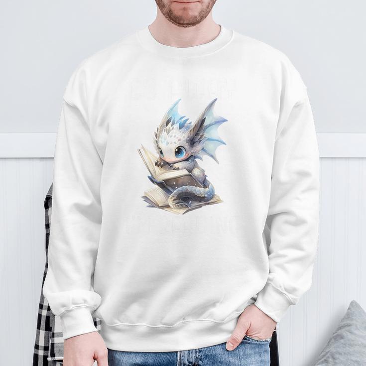 Go Away I'm Reading a Book Dragon Books And Dragons Bookish Premium Tri-Blend Sweatshirt Gifts for Old Men Go Away I'm Reading a Book Dragon Books And Dragons Bookish Premium Tri-Blend Sweatshirt Gifts for Old Men