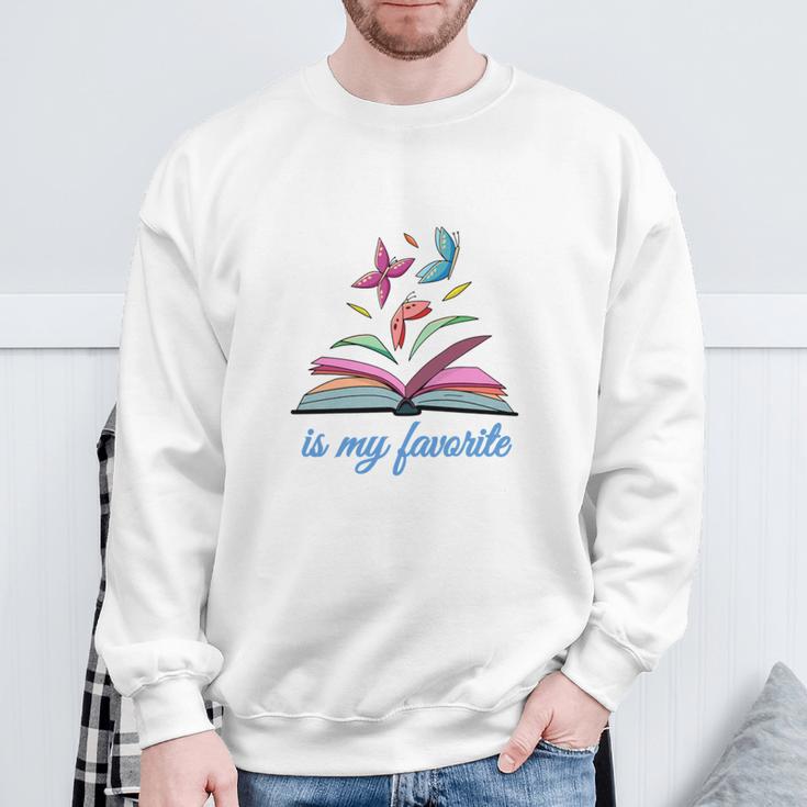 My Granddaughter Is My Favorite Author For Book Lovers Sweatshirt Gifts for Old Men