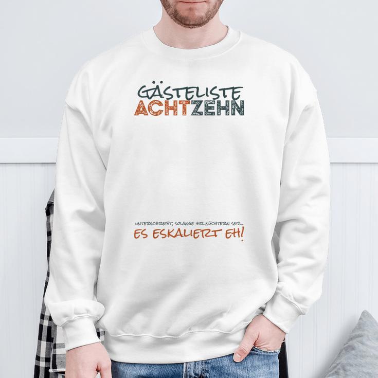 Guest Book 18th Birthday Guest List 18 Years Boy Men Sweatshirt Gifts for Old Men Guest Book 18th Birthday Guest List 18 Years Boy Men Sweatshirt Gifts for Old Men