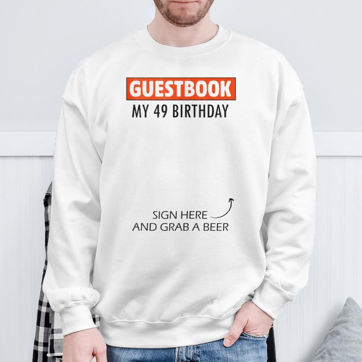 Guestbook Alternative 49th Birthday Decorations For Him Her Sweatshirt Gifts for Old Men