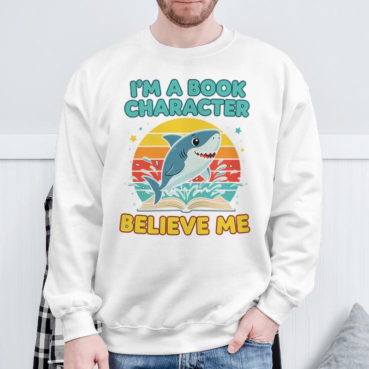 I'm a Book Character Costumes For Kids Storybook Character Premium Tri-Blend Sweatshirt Gifts for Old Men