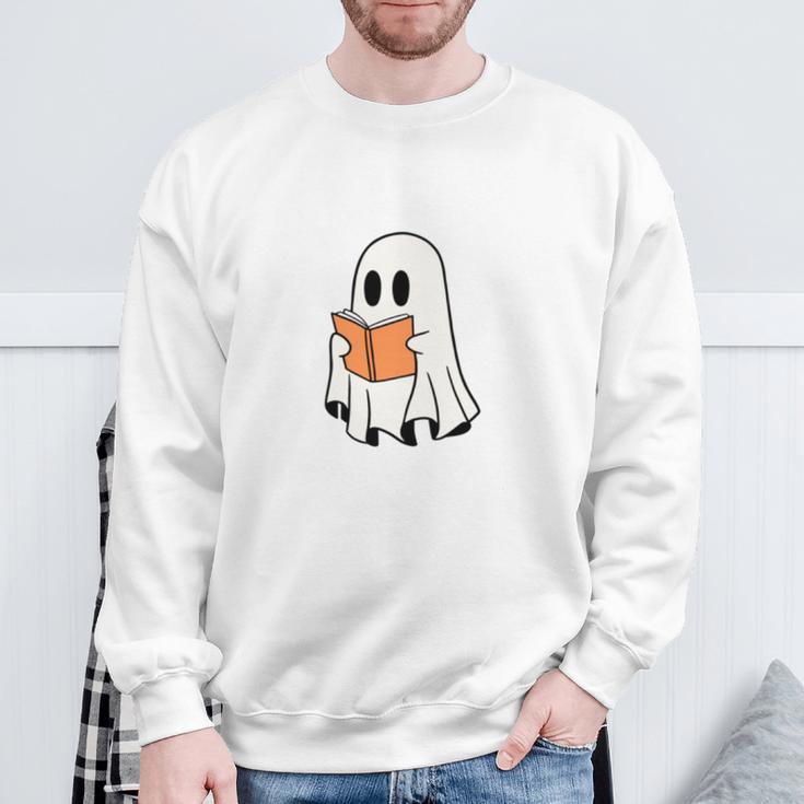 I'm Just Here For The Books Book Lovers Halloween Sweatshirt Gifts for Old Men