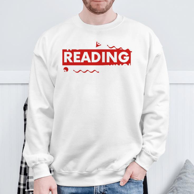 It's a Reading Thing Book Lover Literature Student Reader Premium Tri-Blend Sweatshirt Gifts for Old Men