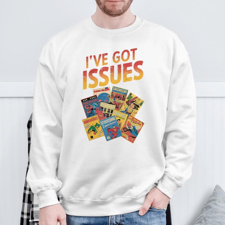 I'Ve Got Issues Comic Book Collecting Premium Tri-Blend Sweatshirt Gifts for Old Men