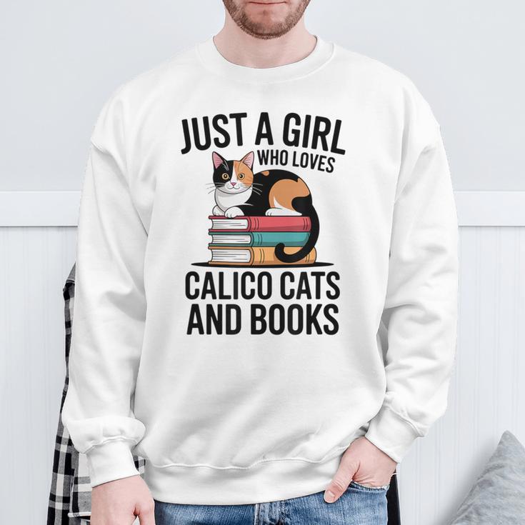 Just A Girl Who Loves Calico Cats And Books Minimal Tee Sweatshirt Gifts for Old Men Just A Girl Who Loves Calico Cats And Books Minimal Tee Sweatshirt Gifts for Old Men