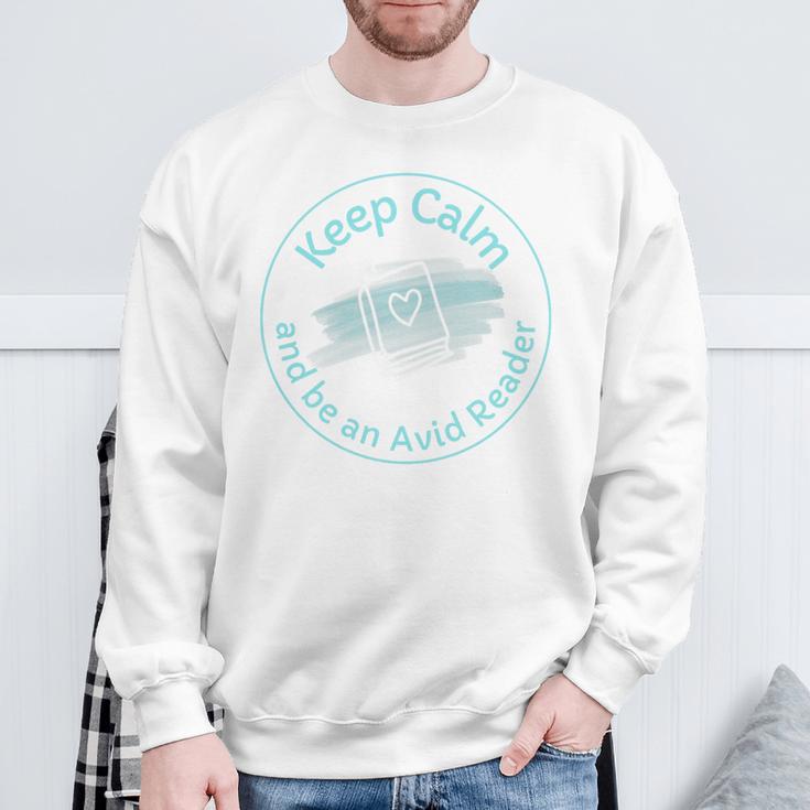 Keep Calm And Be An Avid Reader Books Premium Tri-Blend Sweatshirt Gifts for Old Men