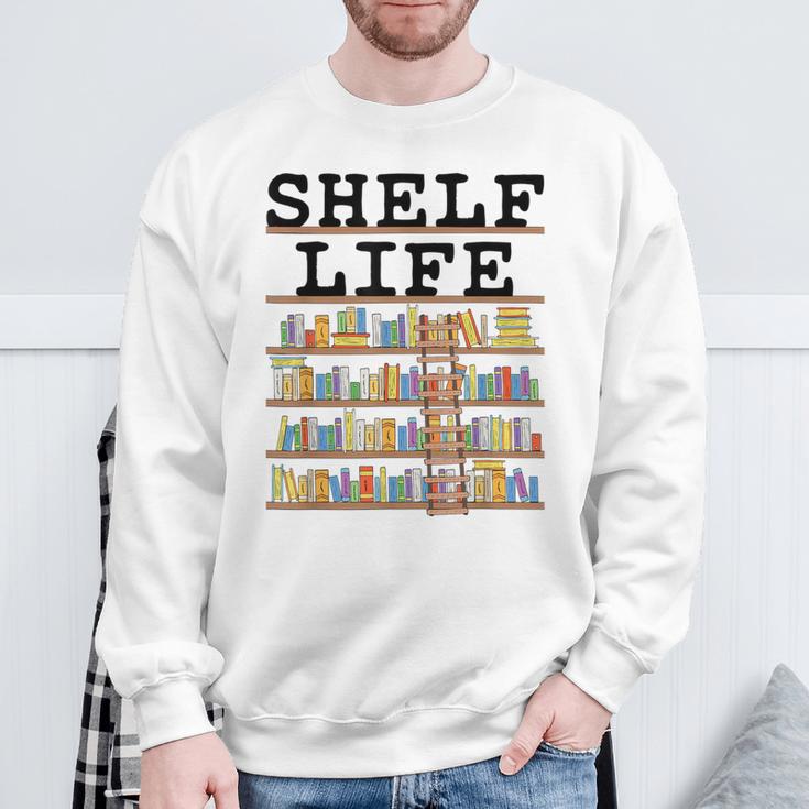 Librarian Book Lover Reader Shelf Bookshelf Women Sweatshirt Gifts for Old Men