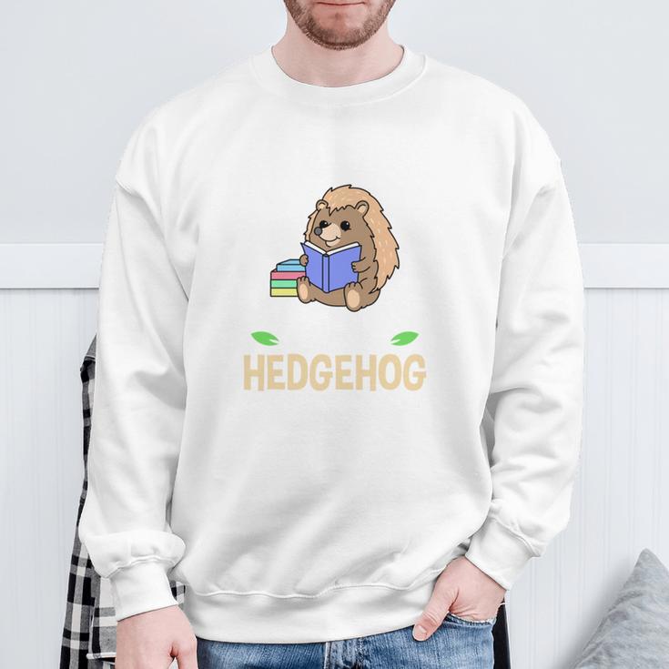 Life Is Better With A Hedgehog And Reading Books Sweatshirt Gifts for Old Men Life Is Better With A Hedgehog And Reading Books Sweatshirt Gifts for Old Men