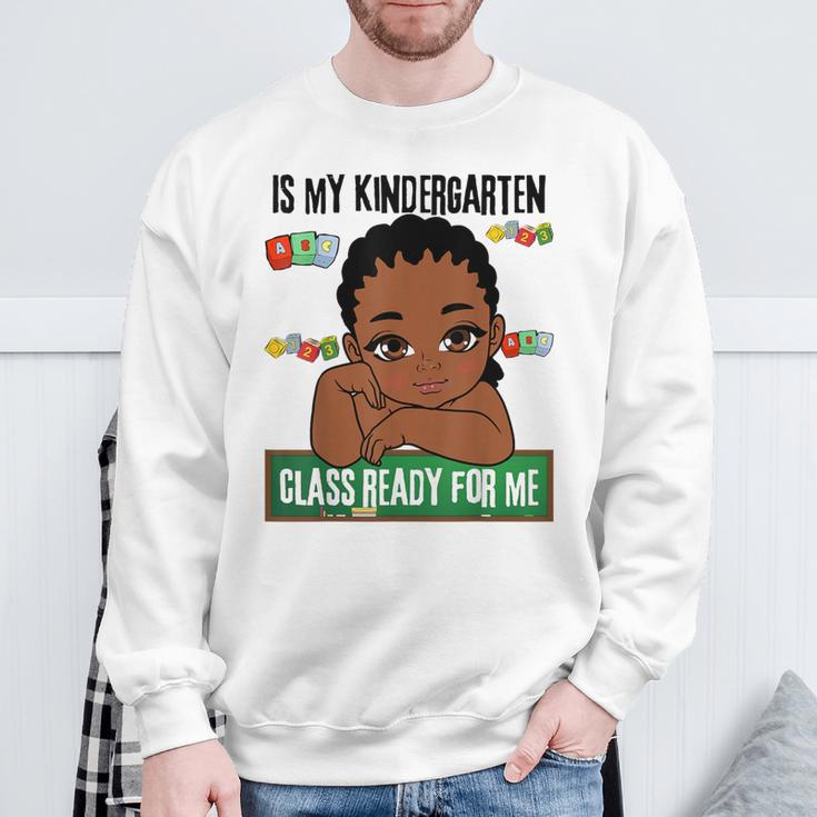 Lil Mr Kindergarten Prince Boys Melanin Boy Read Books Sweatshirt Gifts for Old Men