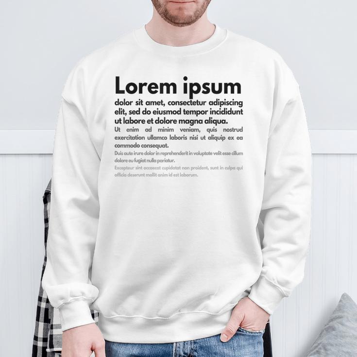 Lorem Ipsum スウェットシャツ 高齢者への贈り物