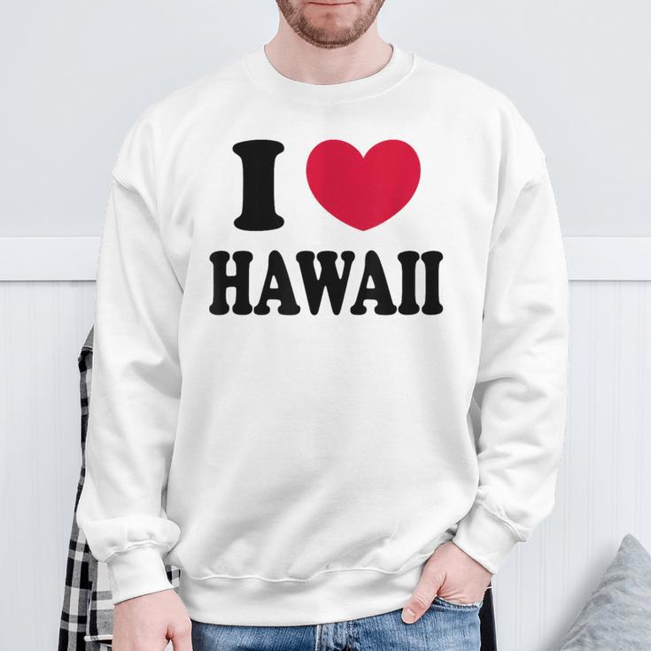 I Love Hawaii ハワイが大好き スウェットシャツ 高齢者への贈り物