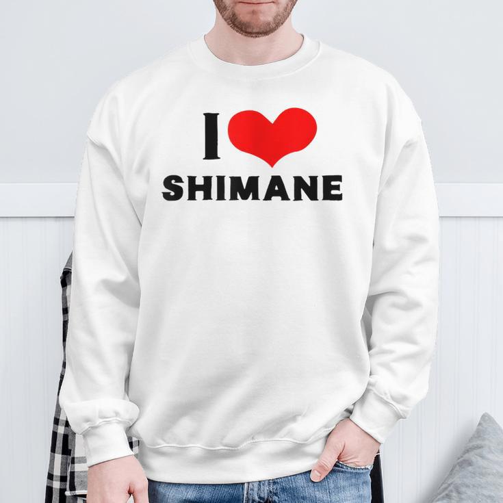 I Lovehimane 愛 ハート 島根 島根県 日本 お土産 かわいい おしゃれ スウェットシャツ 高齢者への贈り物