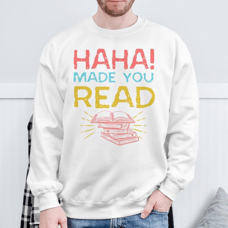 Made You Read Librarian Book Reader Library Book Premium Tri-Blend Sweatshirt Gifts for Old Men