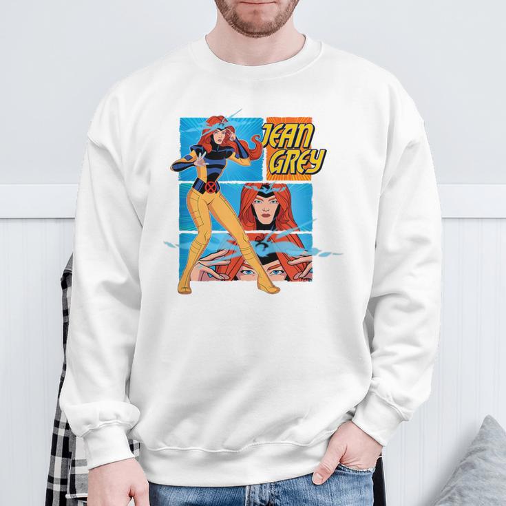 Marvel X-Men '97 Jean Grey Vintage Classic Comic Book Panels Sweatshirt Gifts for Old Men