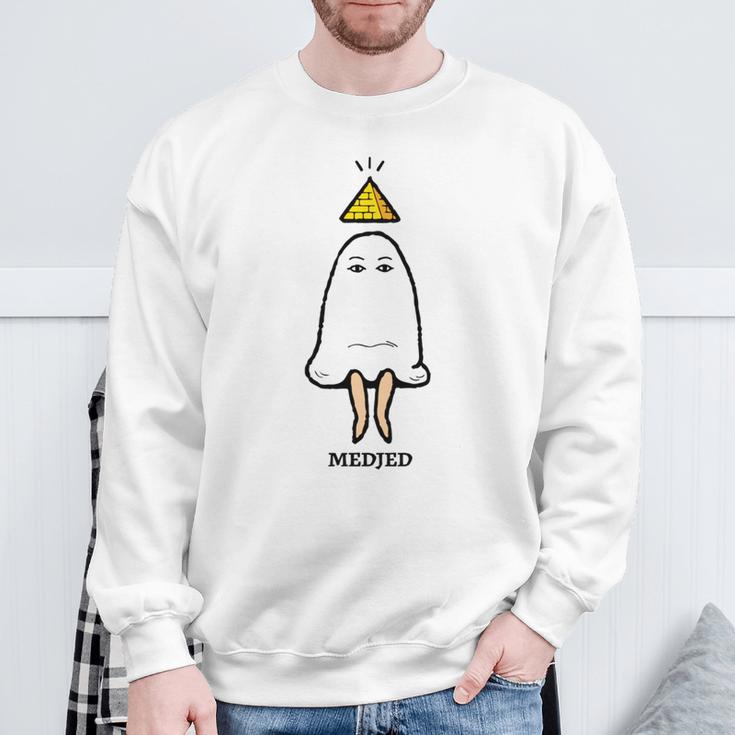 Medjed 〜メジェドさん〜 長袖tシャツ スウェットシャツ 高齢者への贈り物