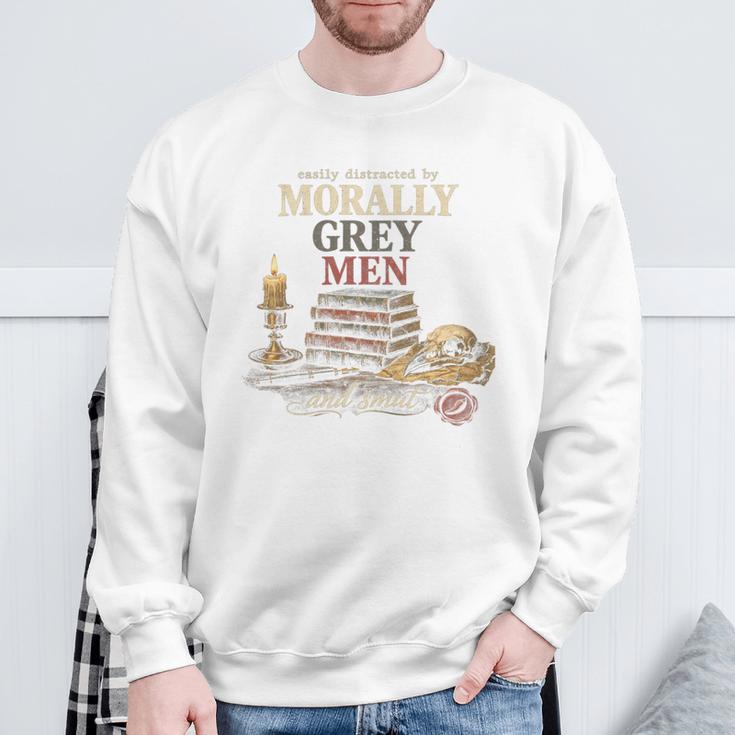Morally Grey Men Reader Spicy Book Lover Sweatshirt Gifts for Old Men Morally Grey Men Reader Spicy Book Lover Sweatshirt Gifts for Old Men