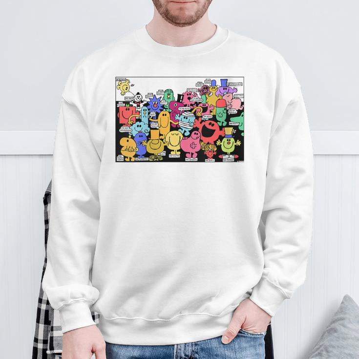 Mr Men Little Miss Retro Colourful Comic Book Scene Sweatshirt Gifts for Old Men Mr Men Little Miss Retro Colourful Comic Book Scene Sweatshirt Gifts for Old Men