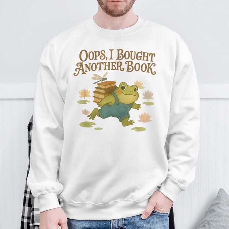 Oops I Bought Another Book Frog For Bookish Readers Sweatshirt Gifts for Old Men
