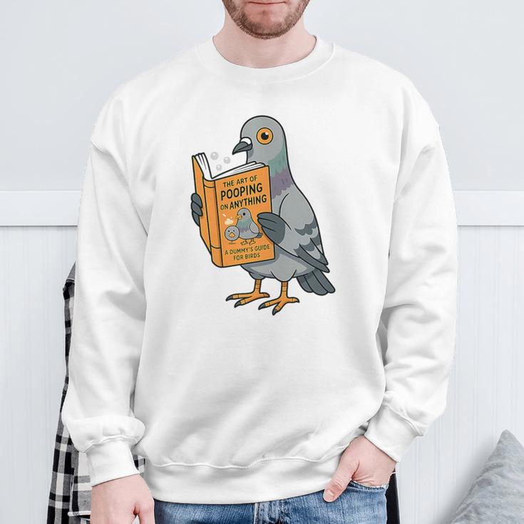 Pigeon Reading Book Bird Joke Humor Premium Tri-Blend Sweatshirt Gifts for Old Men Pigeon Reading Book Bird Joke Humor Premium Tri-Blend Sweatshirt Gifts for Old Men