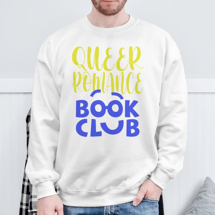 Queer Romance Book Club Sweatshirt Gifts for Old Men