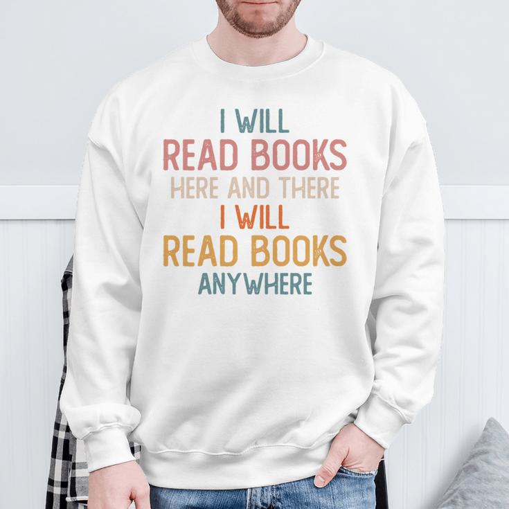 I Read Books Anywhere I Love Heart Books Bookworm Sweatshirt Gifts for Old Men I Read Books Anywhere I Love Heart Books Bookworm Sweatshirt Gifts for Old Men