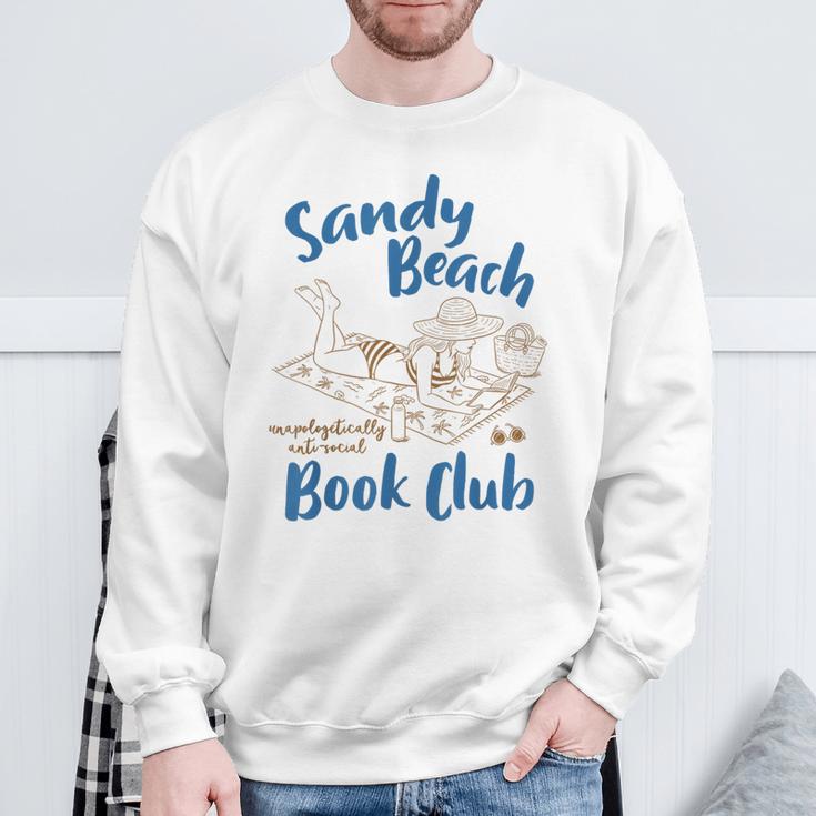 Reading Book Lover Bookish Summer Sandy A Beach Book Club Sweatshirt Gifts for Old Men Reading Book Lover Bookish Summer Sandy A Beach Book Club Sweatshirt Gifts for Old Men