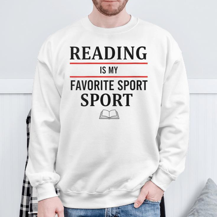 Reading Is My Favorite Sport Book Lover Saying Quote Sweatshirt Gifts for Old Men Reading Is My Favorite Sport Book Lover Saying Quote Sweatshirt Gifts for Old Men