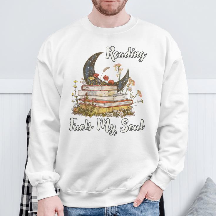 Reading Fuels My Soul Inspirational Book Lover & Bibliophile Premium Tri-Blend Sweatshirt Gifts for Old Men Reading Fuels My Soul Inspirational Book Lover & Bibliophile Premium Tri-Blend Sweatshirt Gifts for Old Men